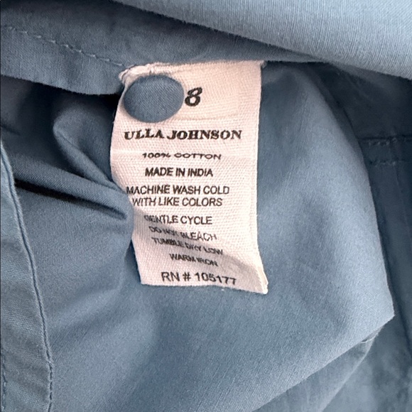 Ulla Johnson Dress Size 8 A-Line Ruffle Cotton - Picture 6 of 9